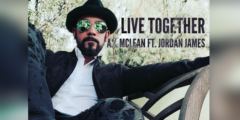 Backstreet Boys member, A.J. McLean, has released a new solo single called "Live Together," featuring music producer Jordan James. Watch video here! (Photo: Instagram/@SkulleRoz)