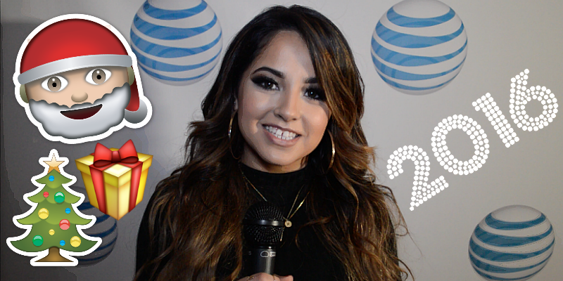 Becky G tells Pulso POP what her three favorite Christmas songs are and what New Year's resolutions she has for 2016. (Photo: Jessica Lucia Roiz / PulsoPOP)