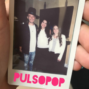 Pulso POP Reporter Miosay Tirado hanging out with Jesse & Joy at the "3AM" Mixer in Miami.