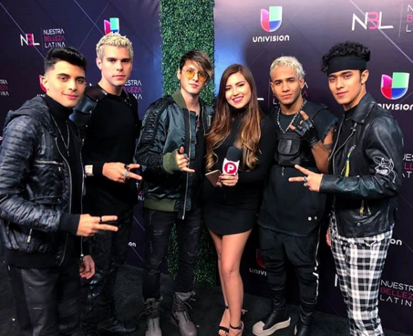 Our PulsoPOP reporter with CNCO 